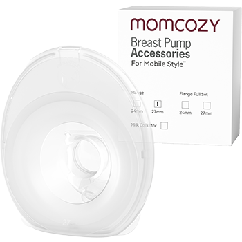 Momcozy Mobile Style Milk Collector and Flange, 27 mm
